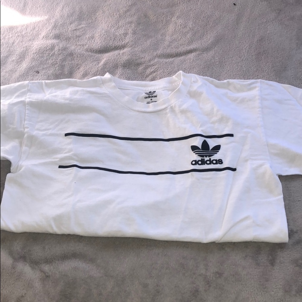 White Adidas Tee